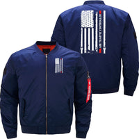 Thumbnail for AIR TRAFFIC CONTROLLER US FLAGS ATC FLIGHT BOMBER FLIGHT AVIATOR JACKET - PILOTSX