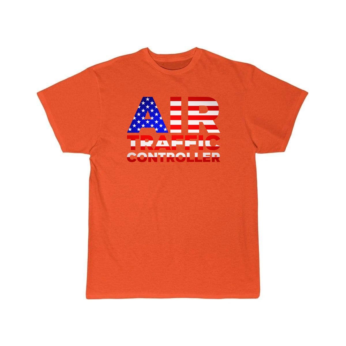 AIR TRAFFIC CONTROLLER USA FLAG ATC FLIGHT T - SHIRT - PILOTSX