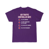 Thumbnail for AIR TRAFFIC CONTROLLER WIFE ATC FLIGHT CONTROL T - SHIRT - PILOTSX