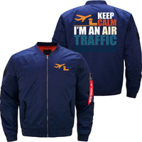 Thumbnail for AIR TRAFFIC CONTROLLERS SAYING BOMBER FLIGHT AVIATOR JACKET - PILOTSX