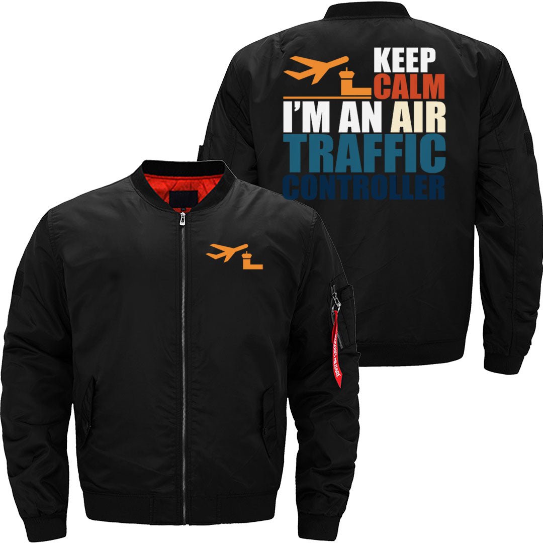 AIR TRAFFIC CONTROLLERS SAYING BOMBER FLIGHT AVIATOR JACKET - PILOTSX