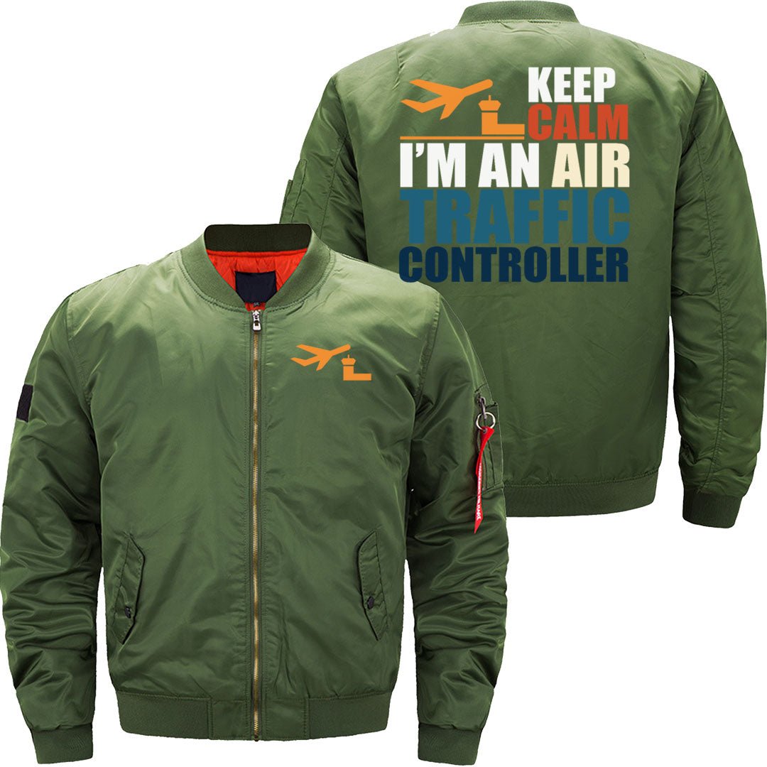 AIR TRAFFIC CONTROLLERS SAYING BOMBER FLIGHT AVIATOR JACKET - PILOTSX