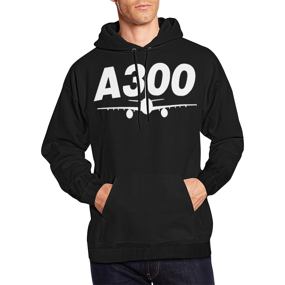 AIRBUS 300 ALL OVER PRINT HOODIE JACKET - PILOTSX