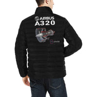 Thumbnail for AIRBUS 320 MEN'S STAND COLLAR PADDED JACKET - PILOTSX