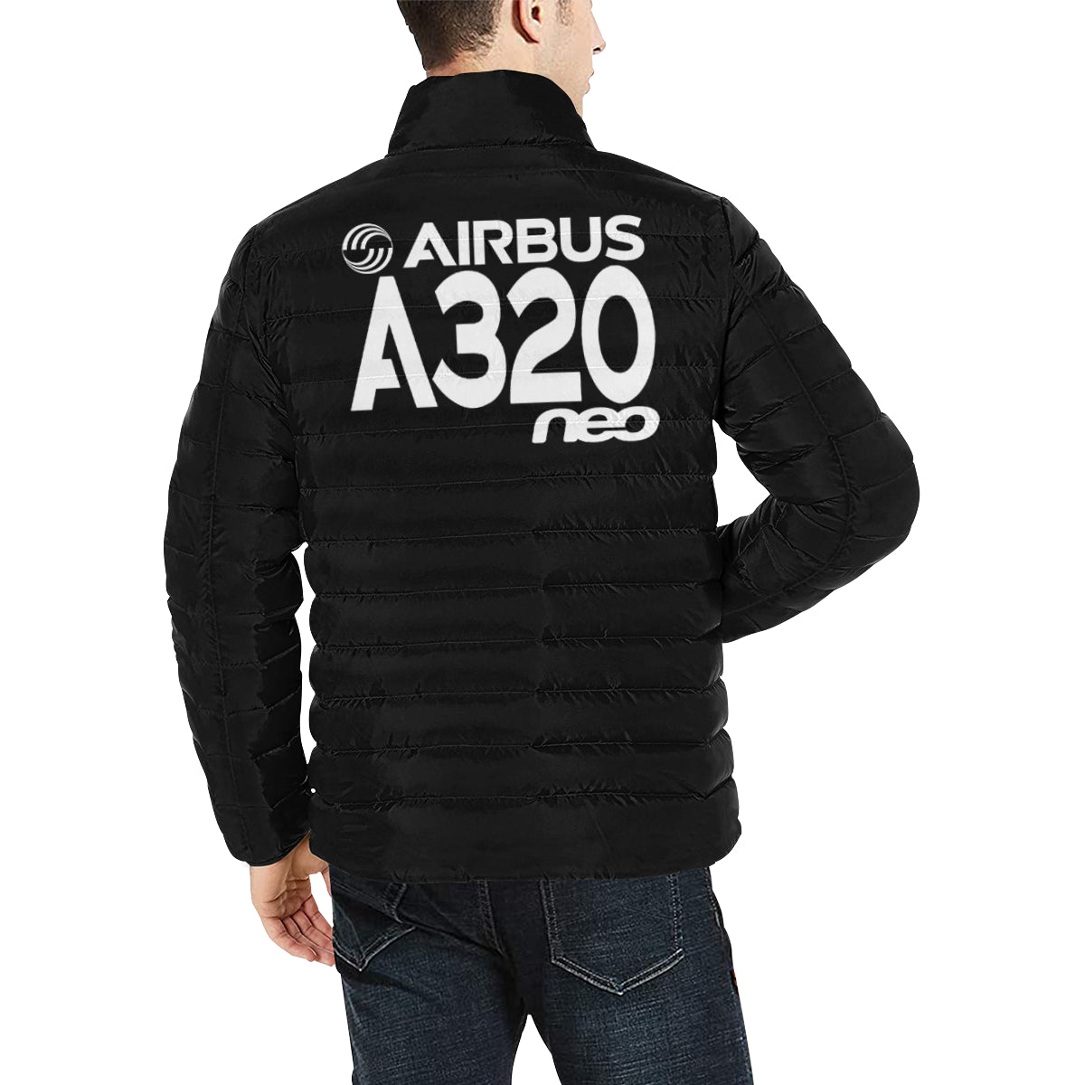 AIRBUS 320 MEN'S STAND COLLAR PADDED JACKET - PILOTSX