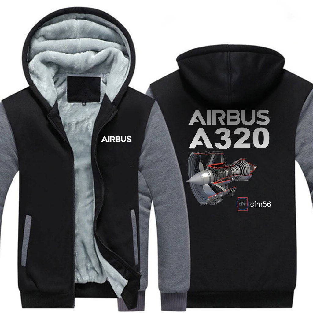 AIRBUS A320 CMF56 DESIGNED ZIPPER SWEATERS THE AV8R