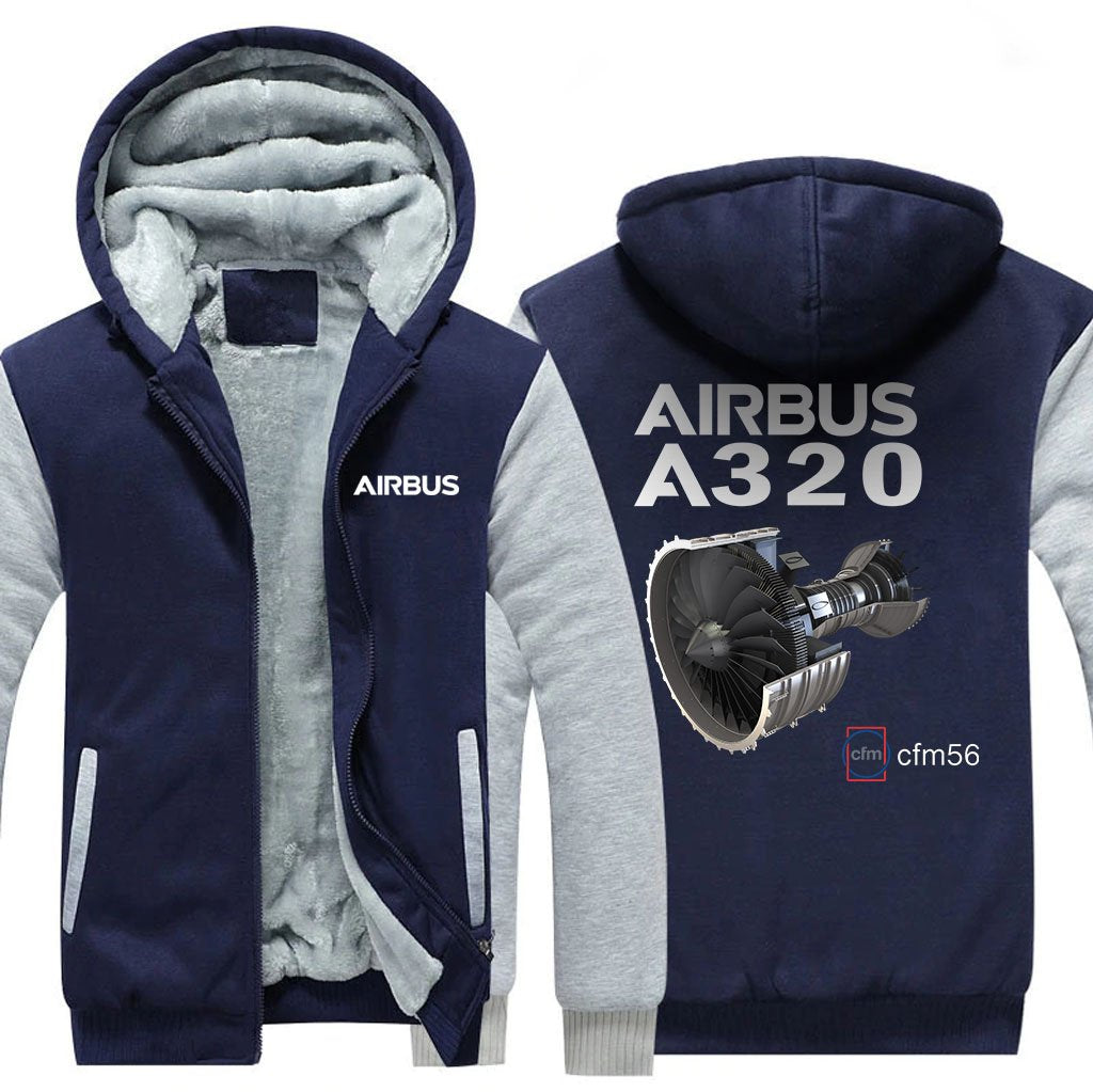 AIRBUS A320 CMF56 DESIGNED ZIPPER SWEATERS THE AV8R