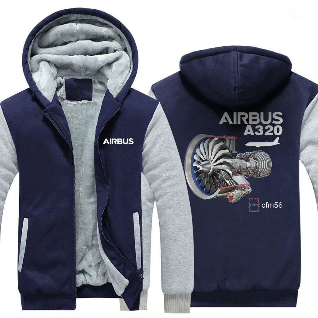 AIRBUS A320 CMF56 DESIGNED ZIPPER SWEATERS THE AV8R