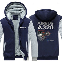 Thumbnail for AIRBUS A320 CMF56 DESIGNED ZIPPER SWEATERS THE AV8R