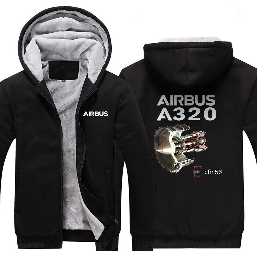 AIRBUS A320 CMF56 DESIGNED ZIPPER SWEATERS THE AV8R