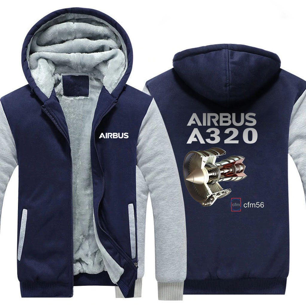 AIRBUS A320 CMF56 DESIGNED ZIPPER SWEATERS THE AV8R