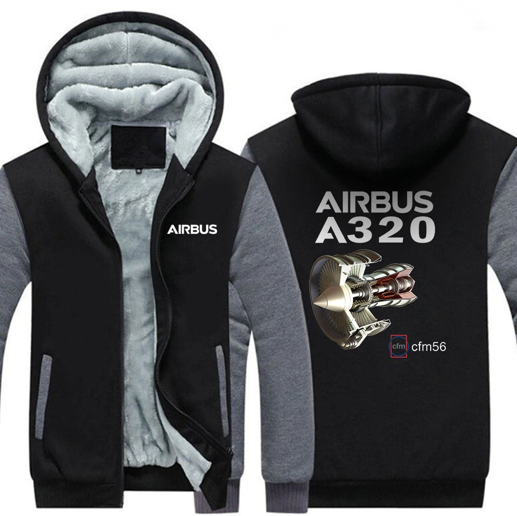 AIRBUS A320 CMF56 DESIGNED ZIPPER SWEATERS THE AV8R