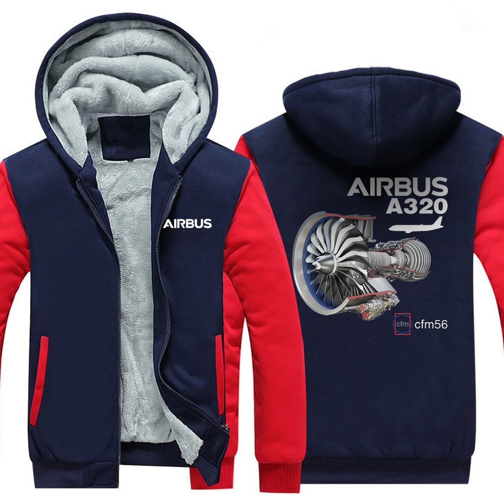 AIRBUS A320 CMF56 DESIGNED ZIPPER SWEATERS THE AV8R