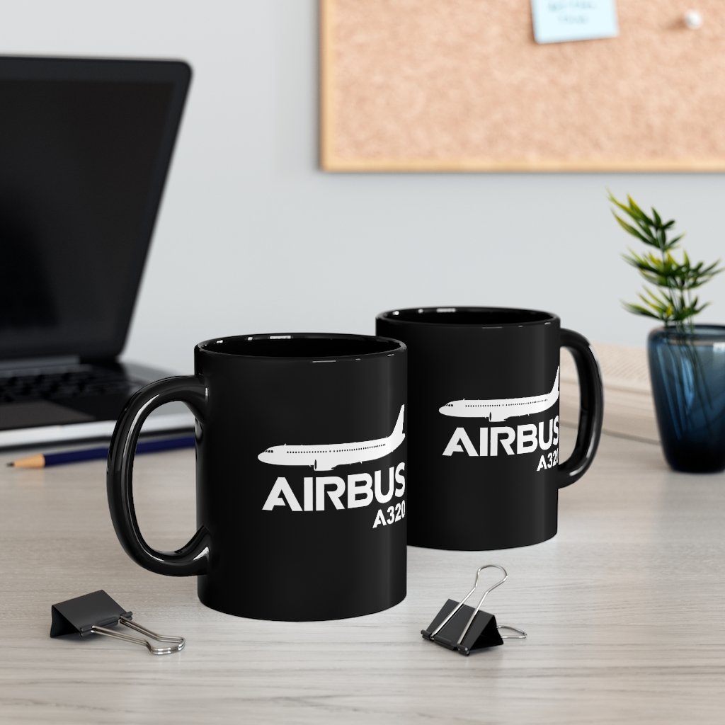 AIRBUS A320  DESIGNED MUG Printify