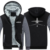 Thumbnail for AIRBUS A320 RUNWAY DESIGNED ZIPPER SWEATERS THE AV8R