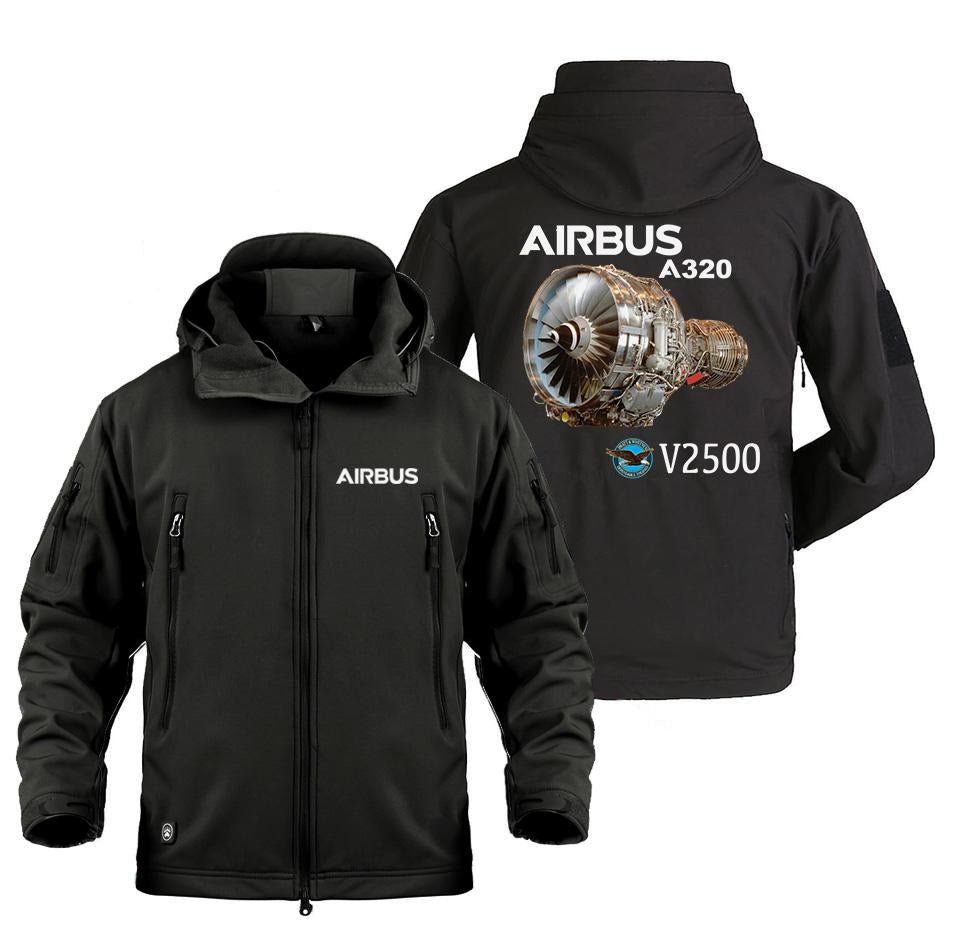 AIRBUS A320 V2500 DESIGNED MILITARY FLEECE THE AV8R