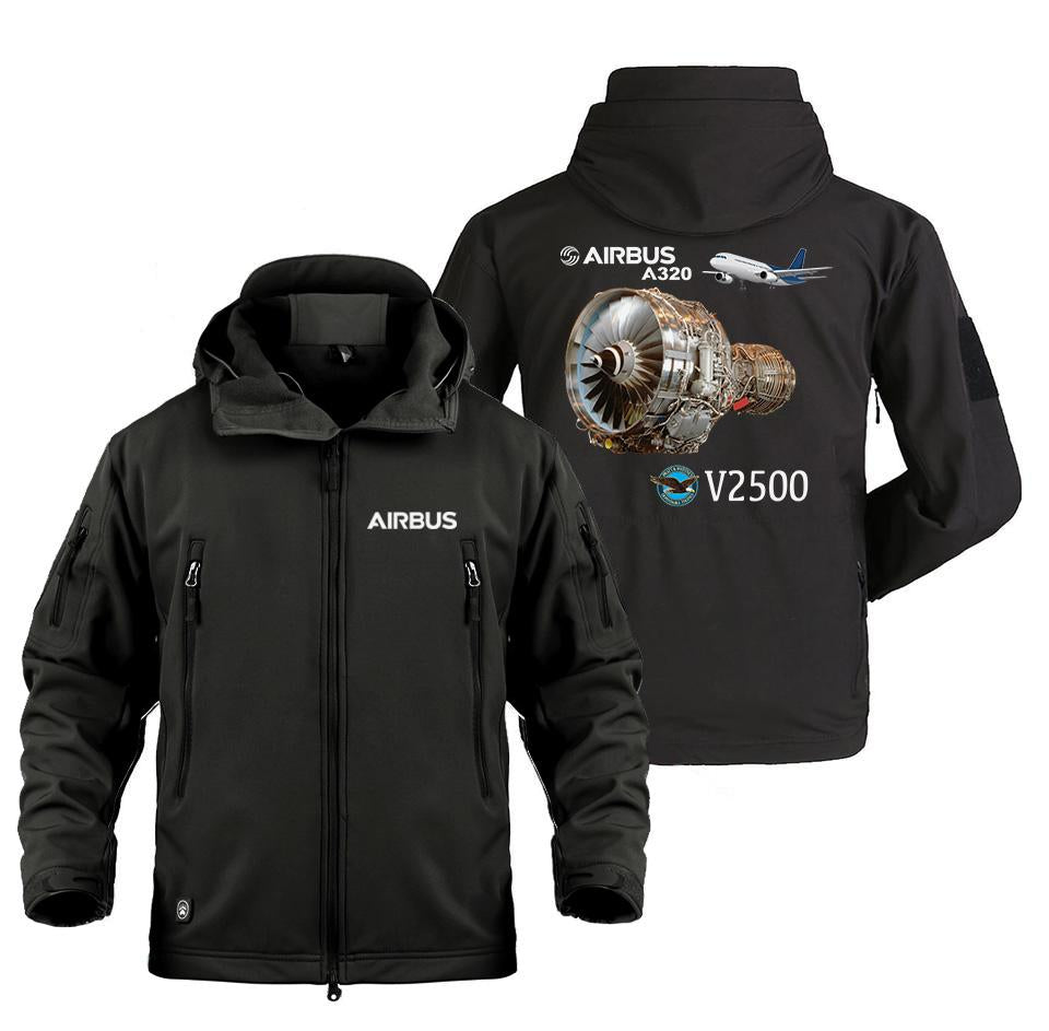 AIRBUS A320 V2500 DESIGNED MILITARY FLEECE THE AV8R