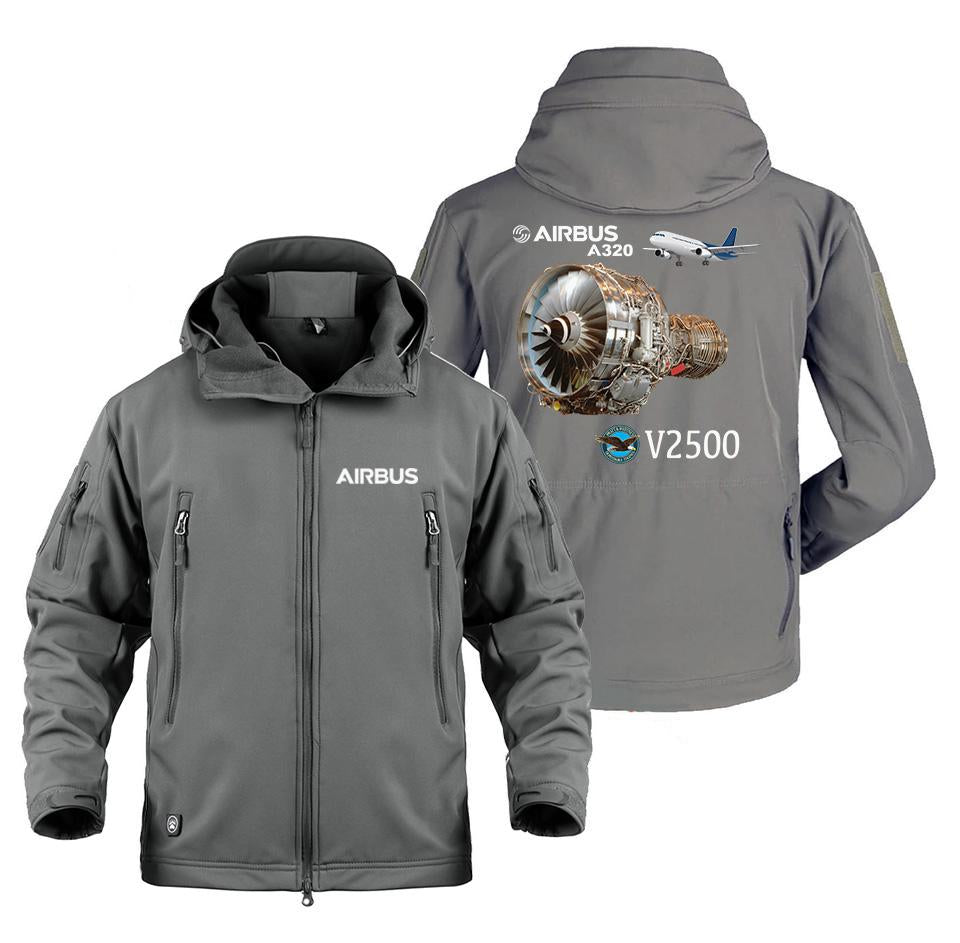 AIRBUS A320 V2500 DESIGNED MILITARY FLEECE THE AV8R