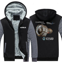 Thumbnail for AIRBUS A320 V2500 DESIGNED ZIPPER SWEATERS THE AV8R