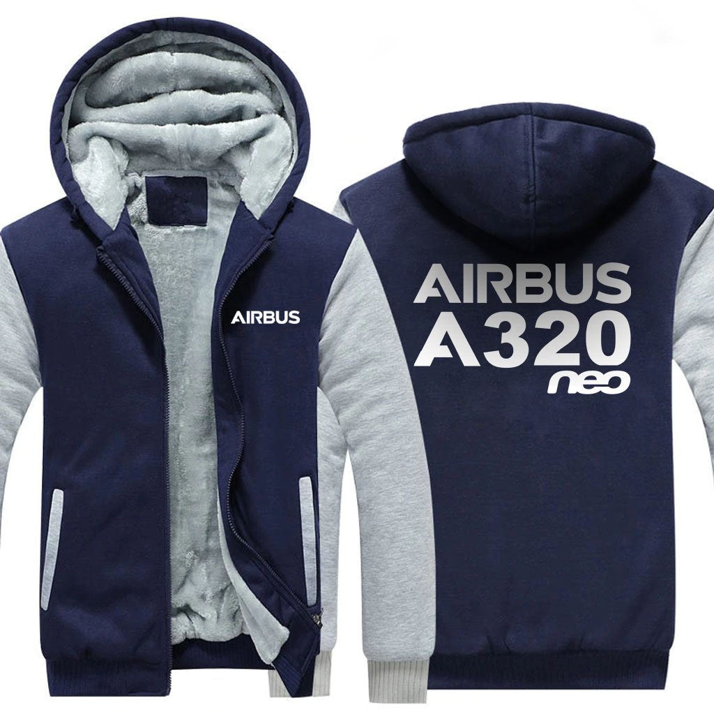 AIRBUS A320NEO DESIGNED ZIPPER SWEATERS THE AV8R