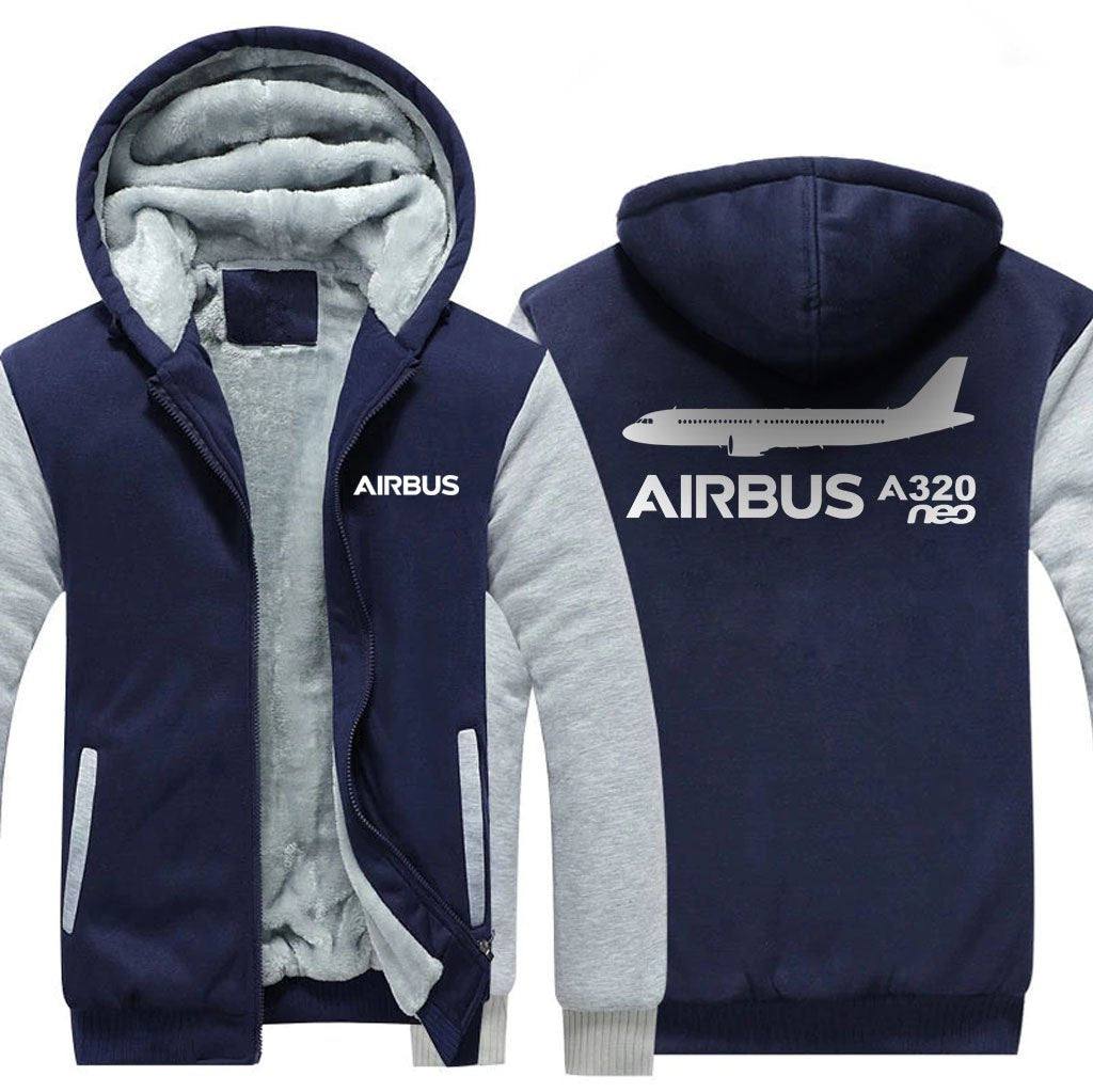 AIRBUS A320NEO DESIGNED ZIPPER SWEATERS THE AV8R