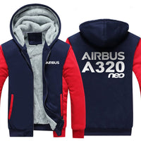 Thumbnail for AIRBUS A320NEO DESIGNED ZIPPER SWEATERS THE AV8R