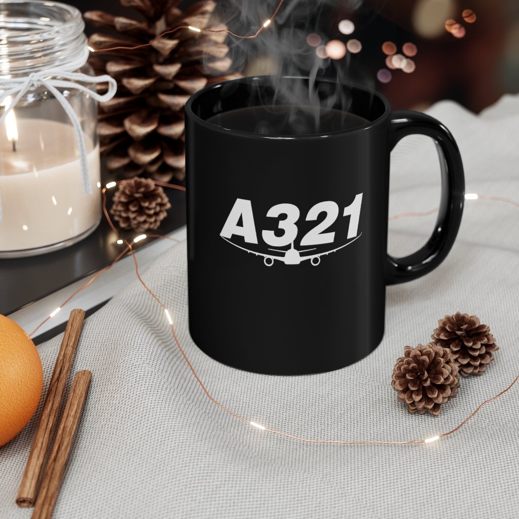 AIRBUS A321  DESIGNED MUG Printify