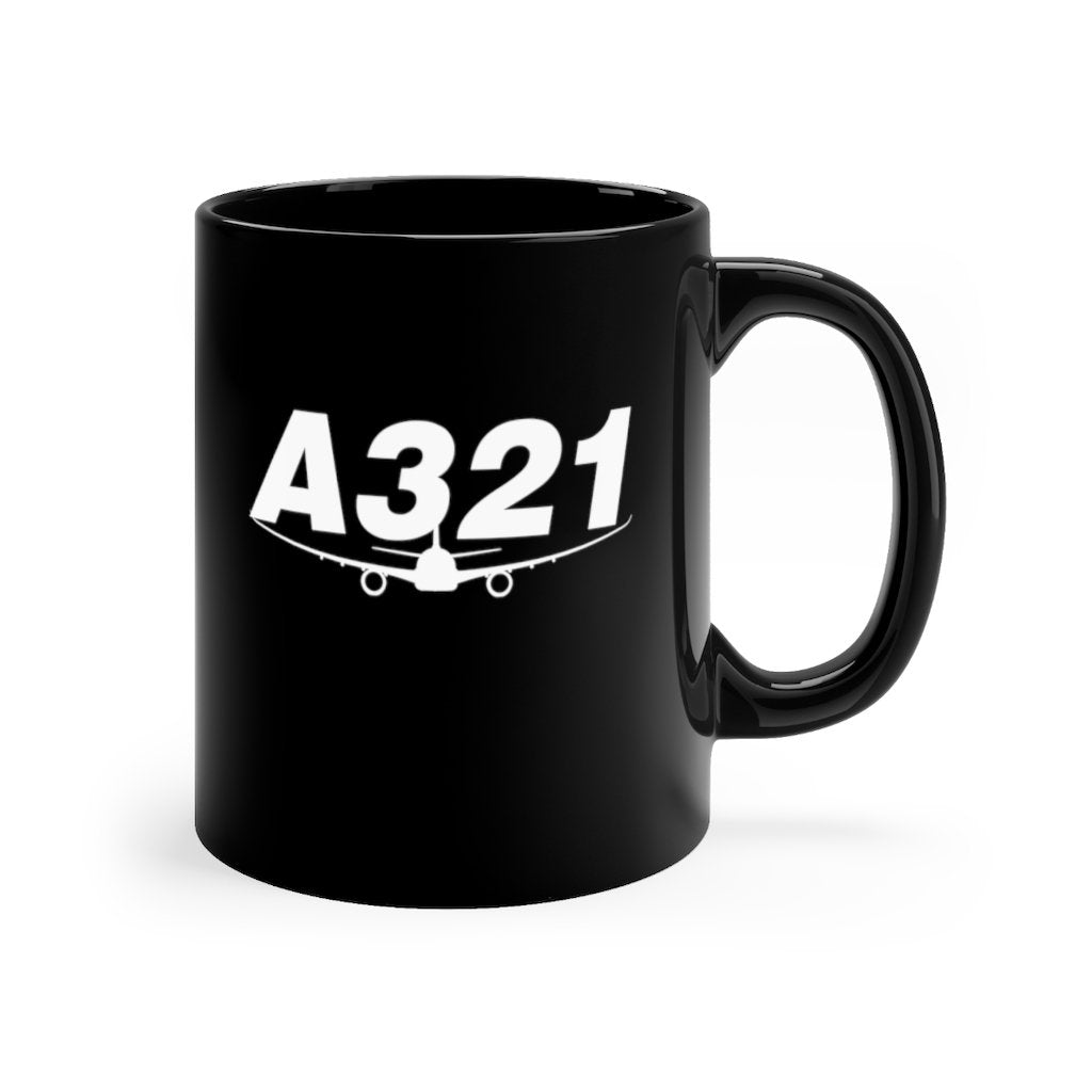 AIRBUS A321  DESIGNED MUG Printify