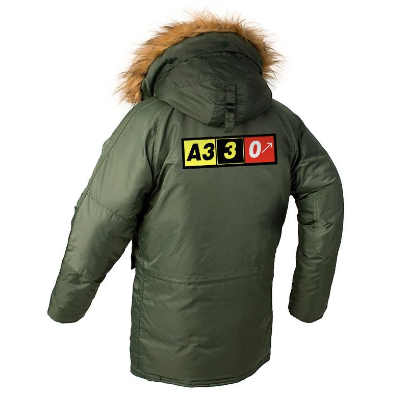 AIRBUS A330 DESIGNED WINTER N3B PUFFER COAT THE AV8R