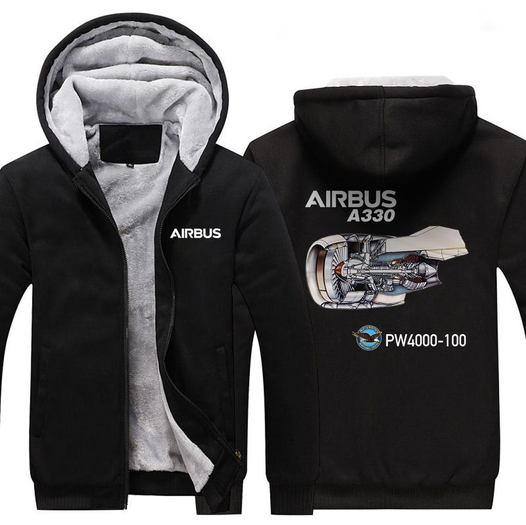 AIRBUS A330 PW 4000-100 DESIGNED ZIPPER SWEATERS THE AV8R