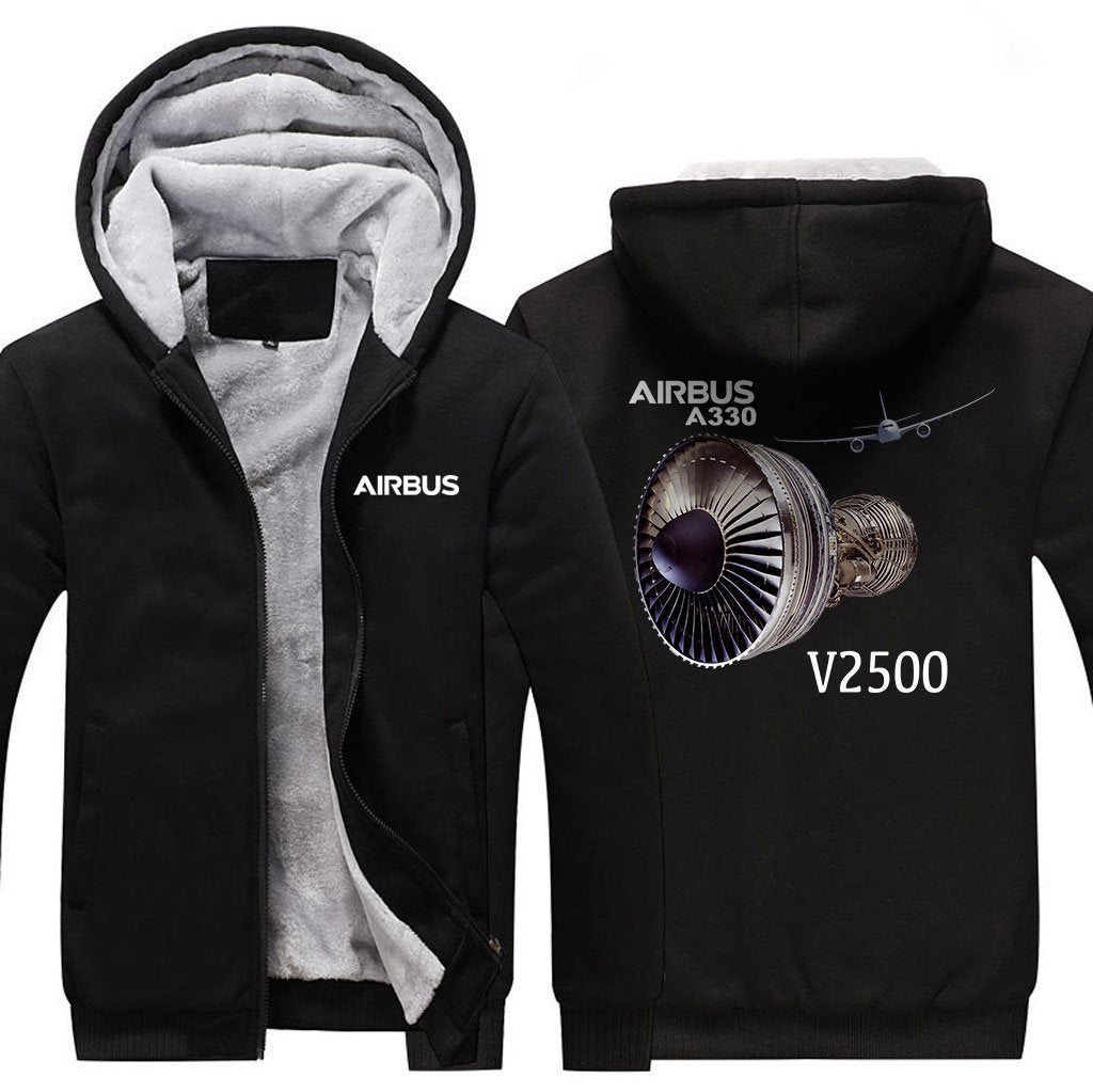 AIRBUS A330 V2500 DESIGNED ZIPPER SWEATERS THE AV8R