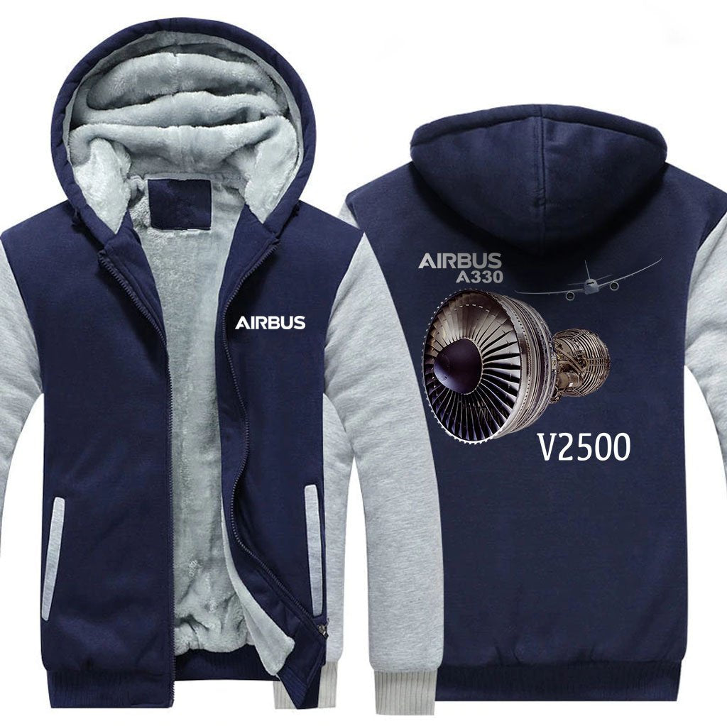 AIRBUS A330 V2500 DESIGNED ZIPPER SWEATERS THE AV8R