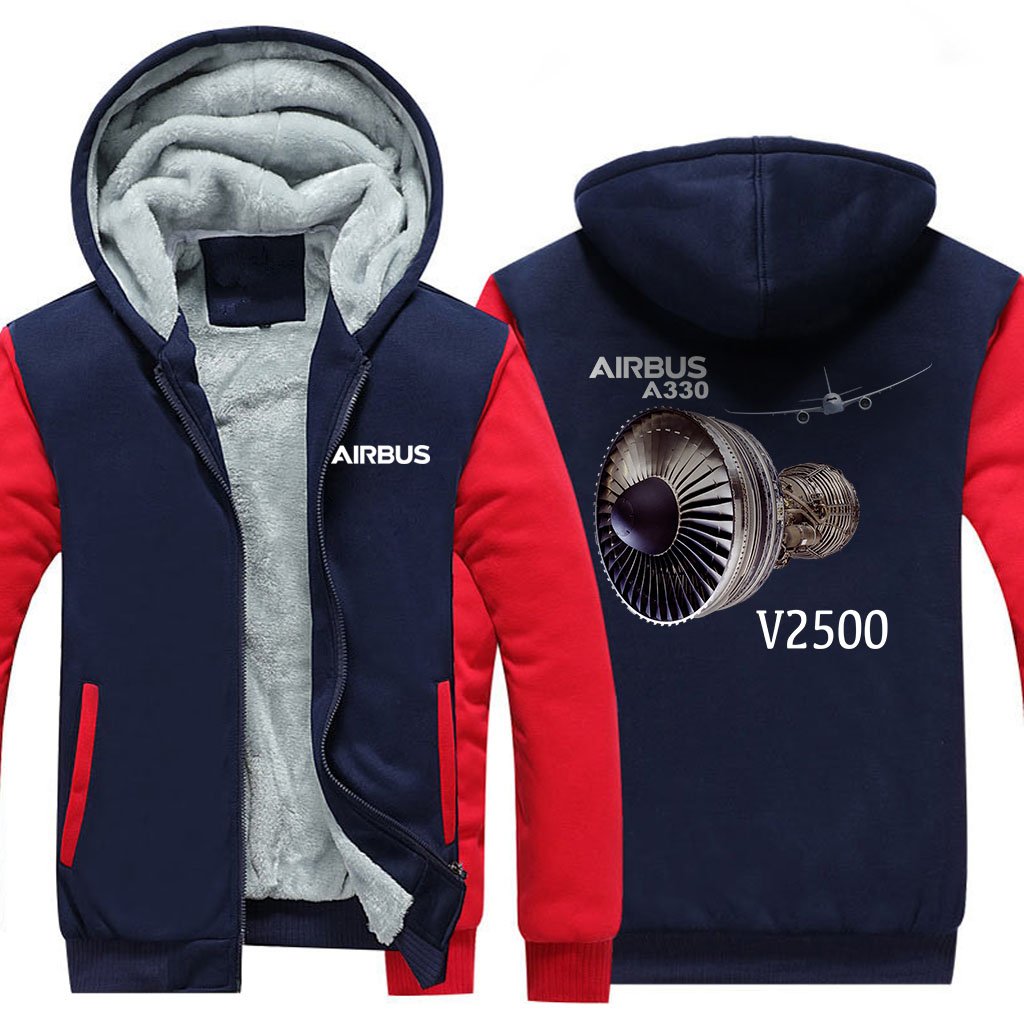 AIRBUS A330 V2500 DESIGNED ZIPPER SWEATERS THE AV8R