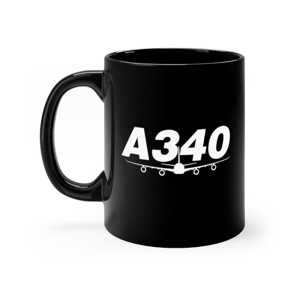 AIRBUS A340  DESIGNED MUG Printify