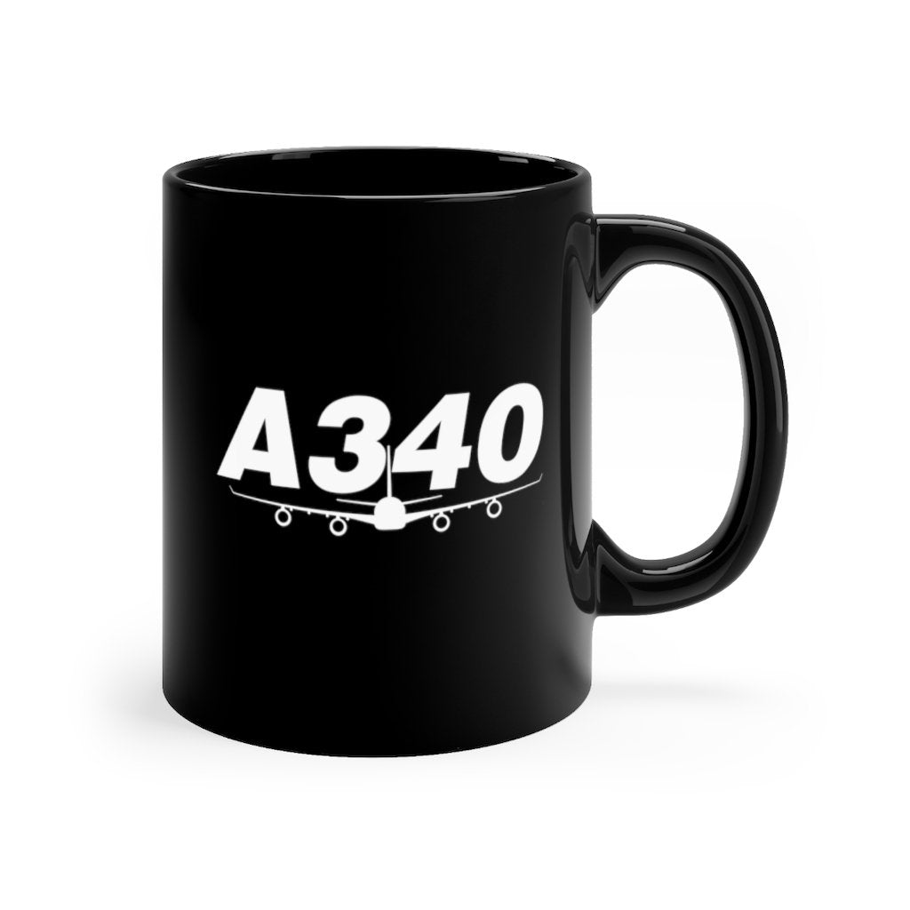 AIRBUS A340  DESIGNED MUG Printify