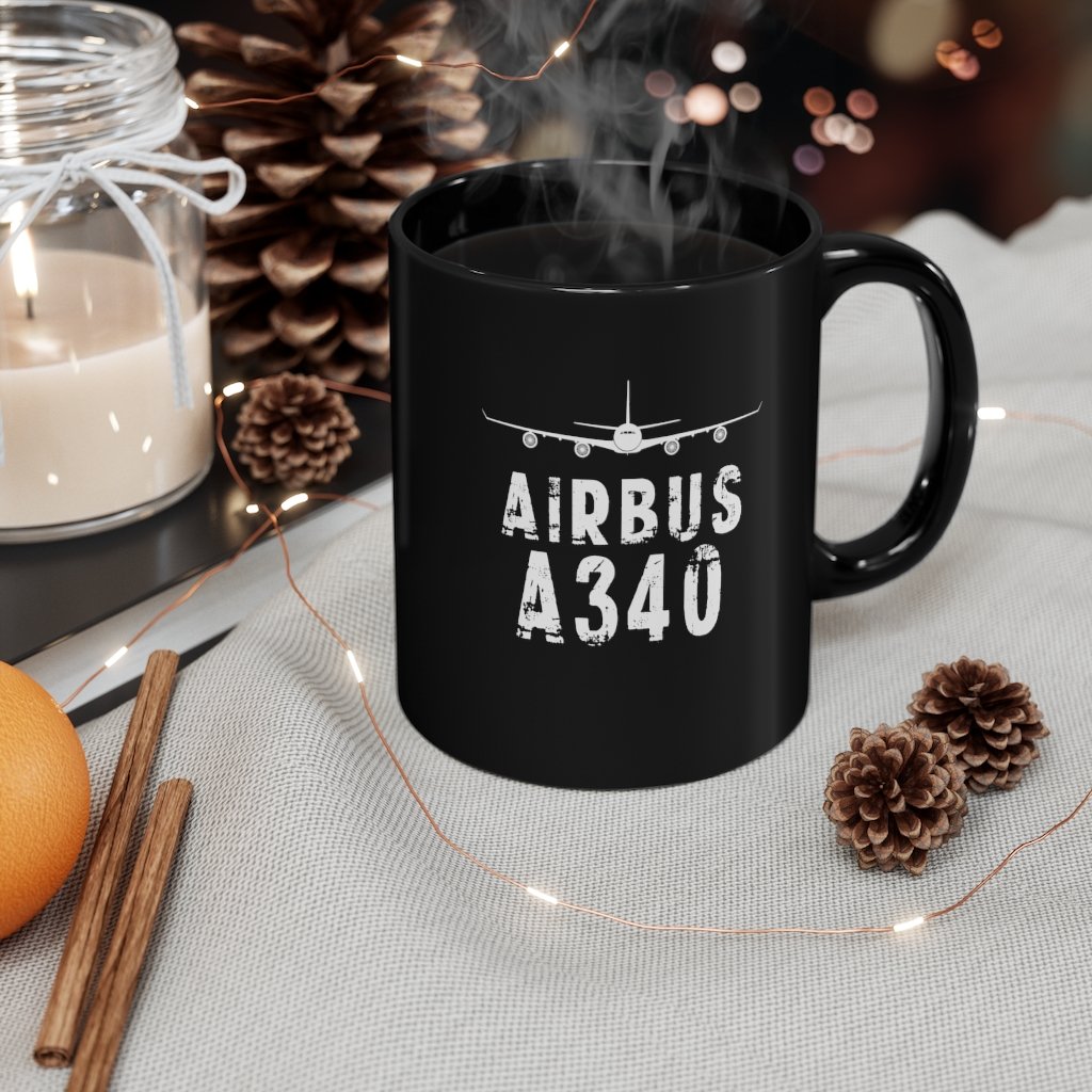 AIRBUS A340  DESIGNED MUG Printify