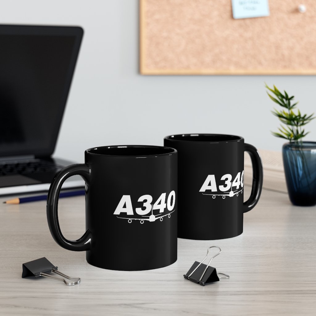 AIRBUS A340  DESIGNED MUG Printify