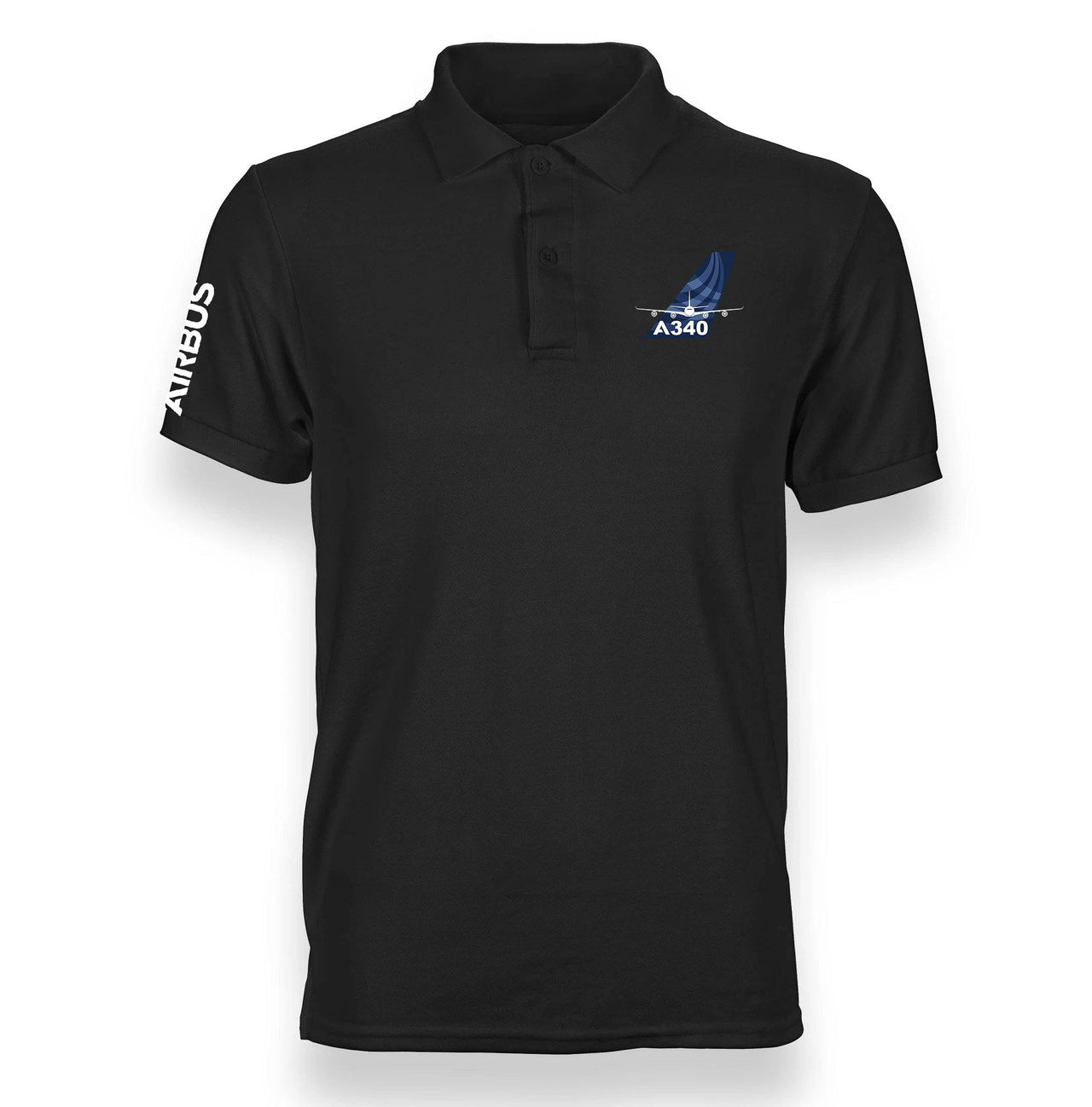 AIRBUS A340 DESIGNED POLO SHIRT THE AV8R