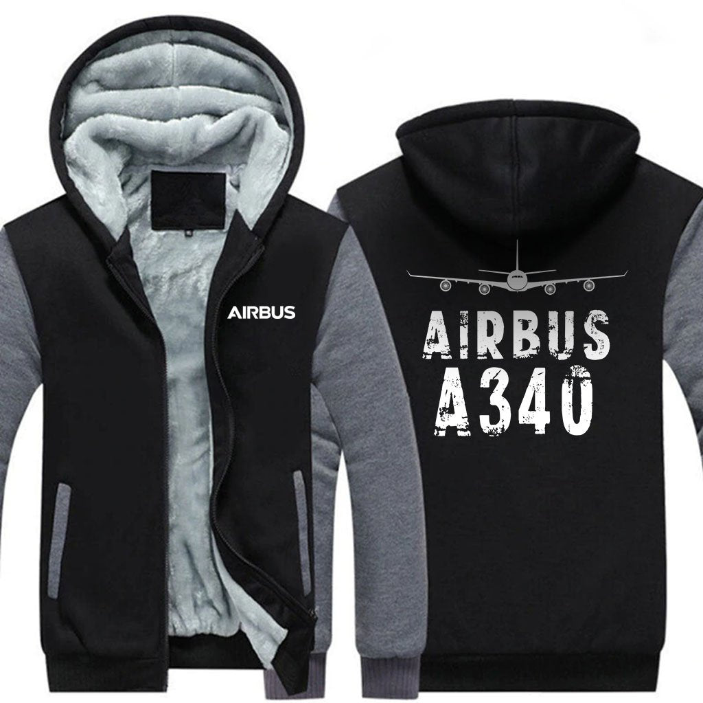 AIRBUS A340 DESIGNED ZIPPER SWEATERS THE AV8R