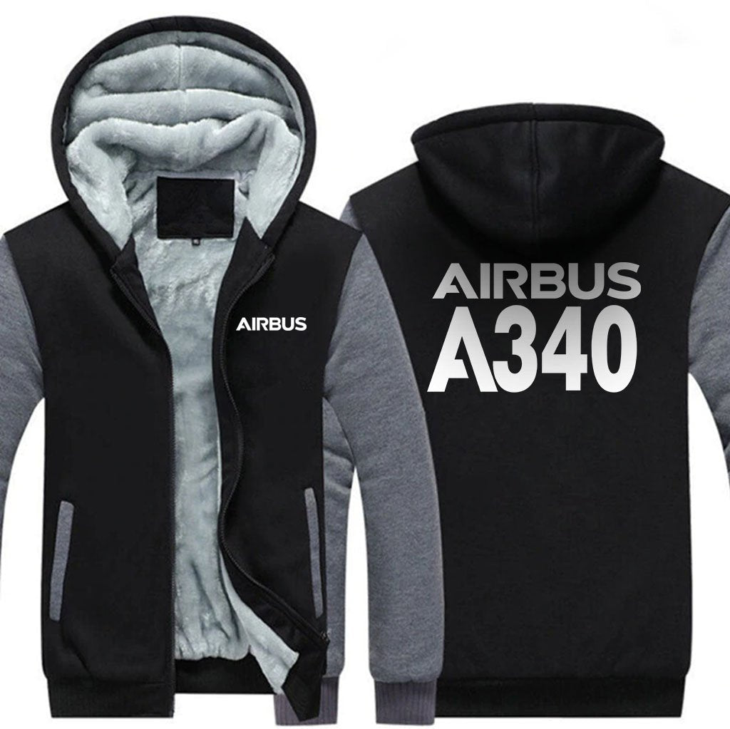 AIRBUS A340 DESIGNED ZIPPER SWEATERS THE AV8R