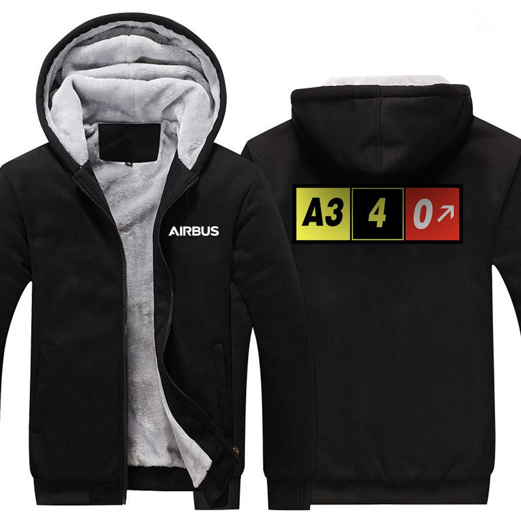 AIRBUS A340 DESIGNED ZIPPER SWEATERS THE AV8R