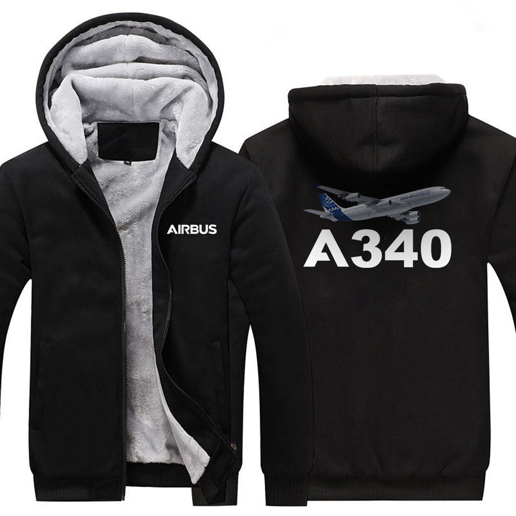 AIRBUS A340 DESIGNED ZIPPER SWEATERS THE AV8R