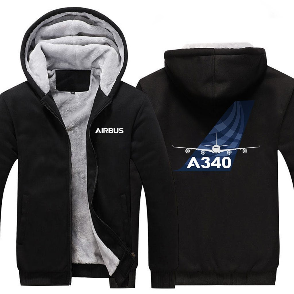 AIRBUS A340 DESIGNED ZIPPER SWEATERS THE AV8R