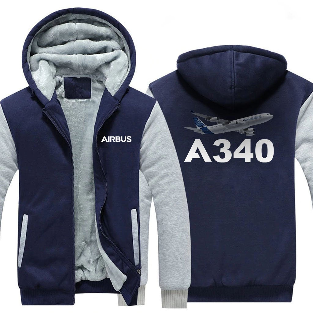 AIRBUS A340 DESIGNED ZIPPER SWEATERS THE AV8R