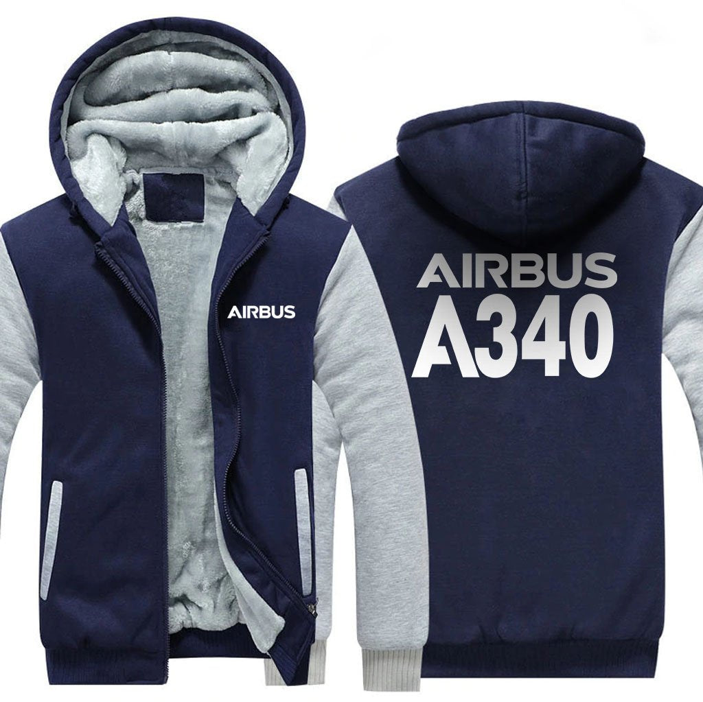 AIRBUS A340 DESIGNED ZIPPER SWEATERS THE AV8R