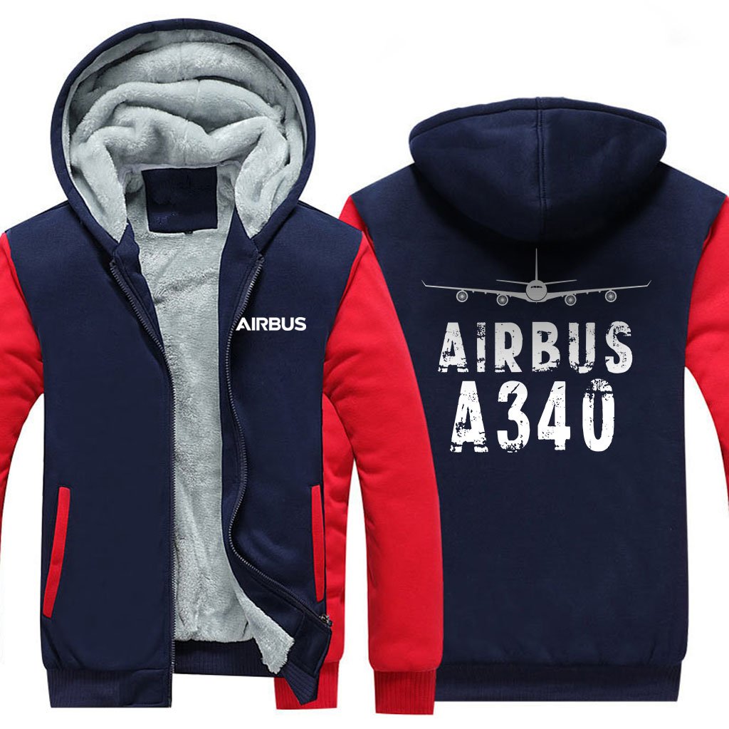 AIRBUS A340 DESIGNED ZIPPER SWEATERS THE AV8R