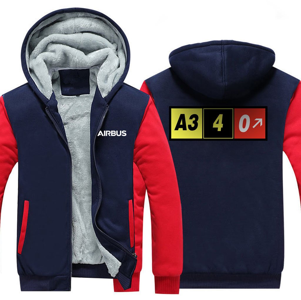 AIRBUS A340 DESIGNED ZIPPER SWEATERS THE AV8R