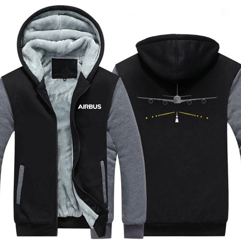 AIRBUS A340 RUNWAY DESIGNED ZIPPER SWEATERS THE AV8R