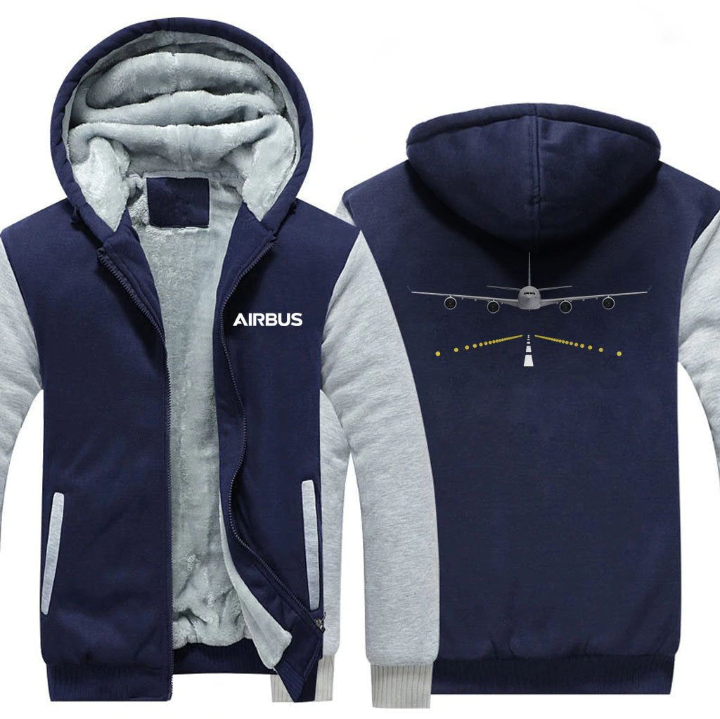 AIRBUS A340 RUNWAY DESIGNED ZIPPER SWEATERS THE AV8R