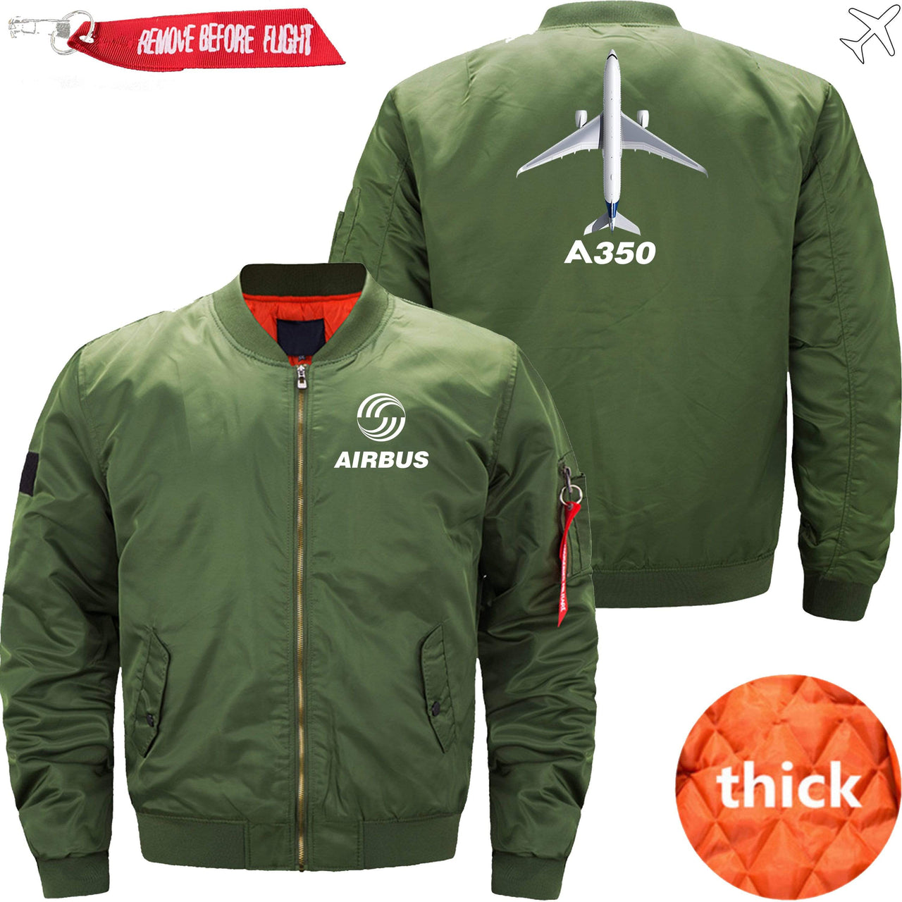 AIRBUS A350 Ma-1 Bomber Jacket Flight Jacket Aviator Jacket THE AV8R